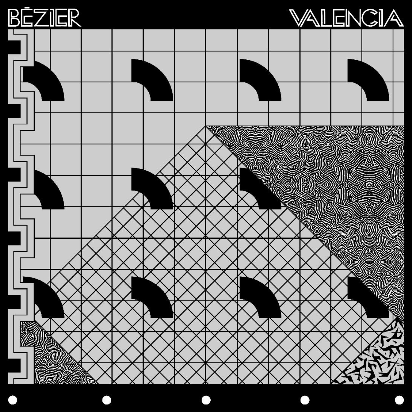 Image for the album cover of Bézier's Valencia on Dark Entries Records out February 2022 