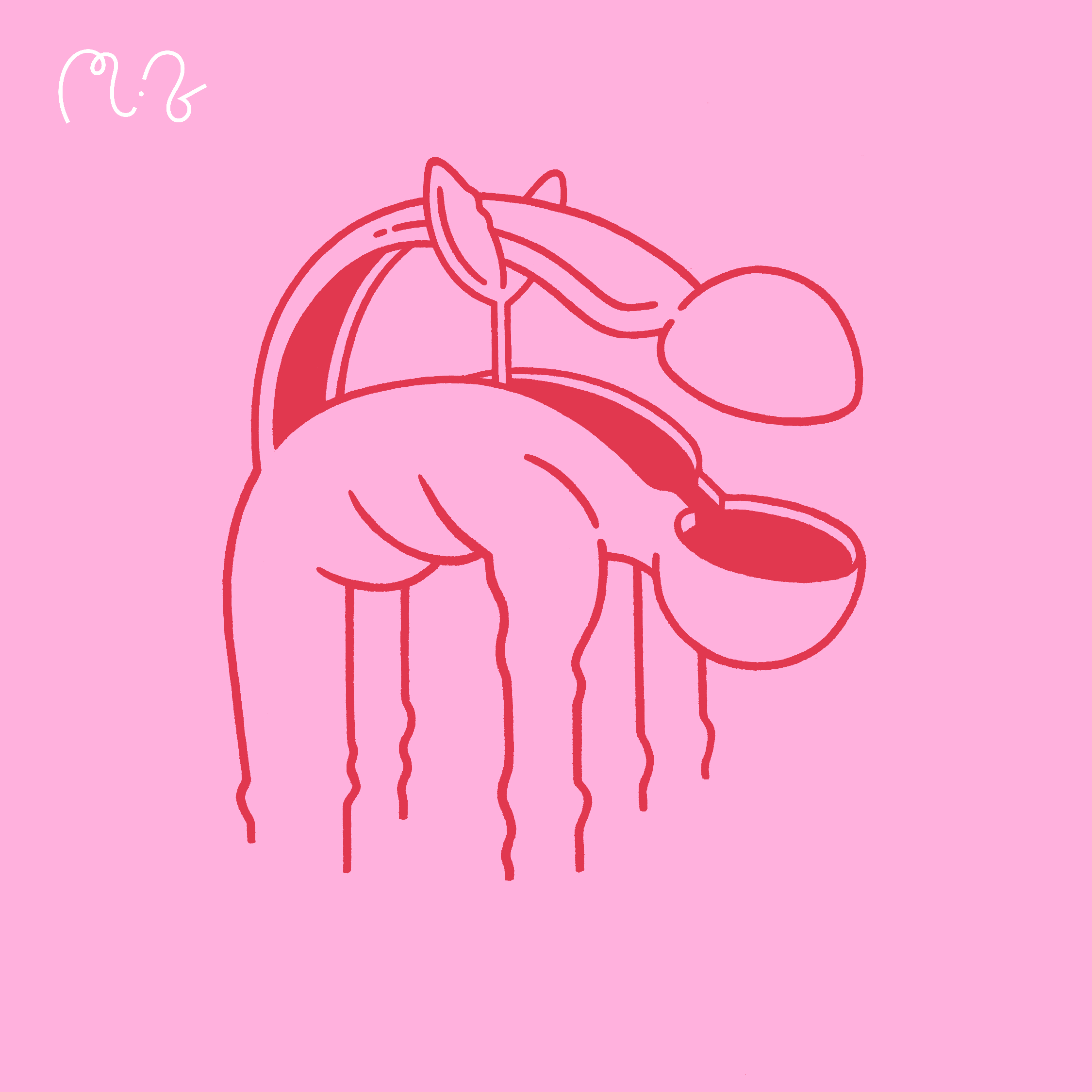 Image of artwork for the latest release for miv records Bézier and Len.Leo Wax and Wane EP out May 12th 2023