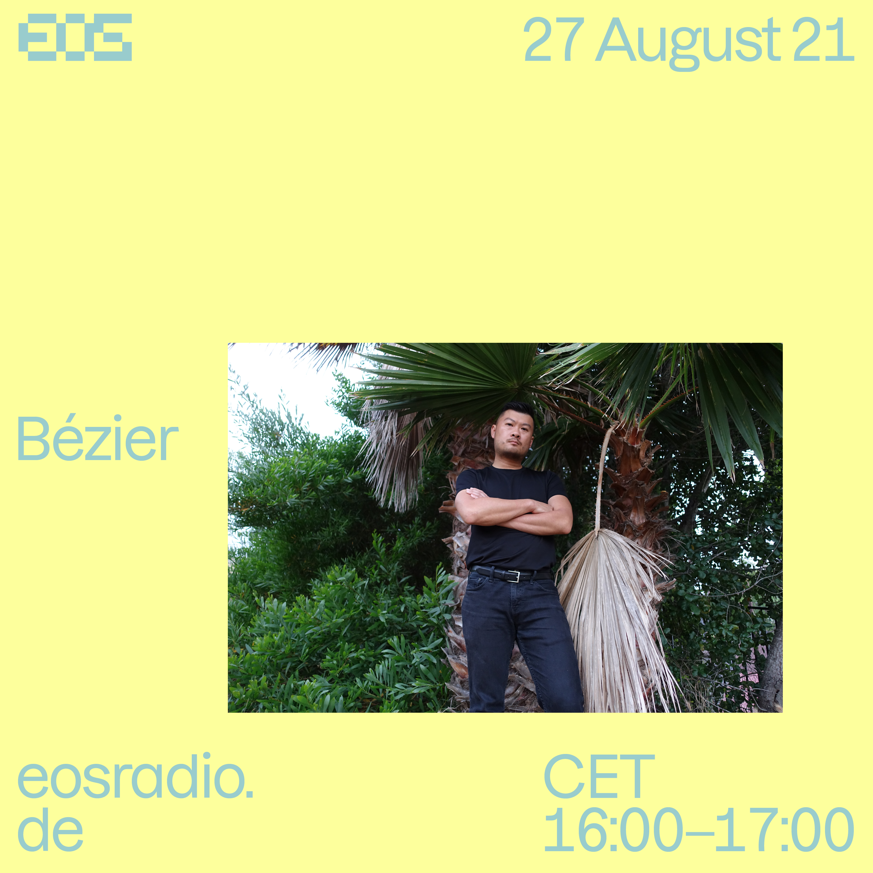 Image for Frankfurt based radio station eosradio.de for monthly Bézier Residency August 2021